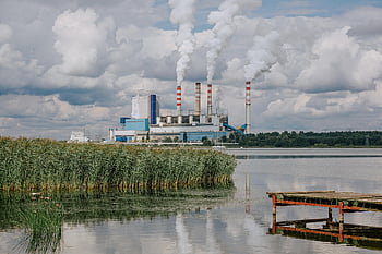 Kraftwerk, Rauch, Smog, Verschmutzung, Schornsteine, die Branche, Wolken, Himmel, Umgebung, Leistung, Natur