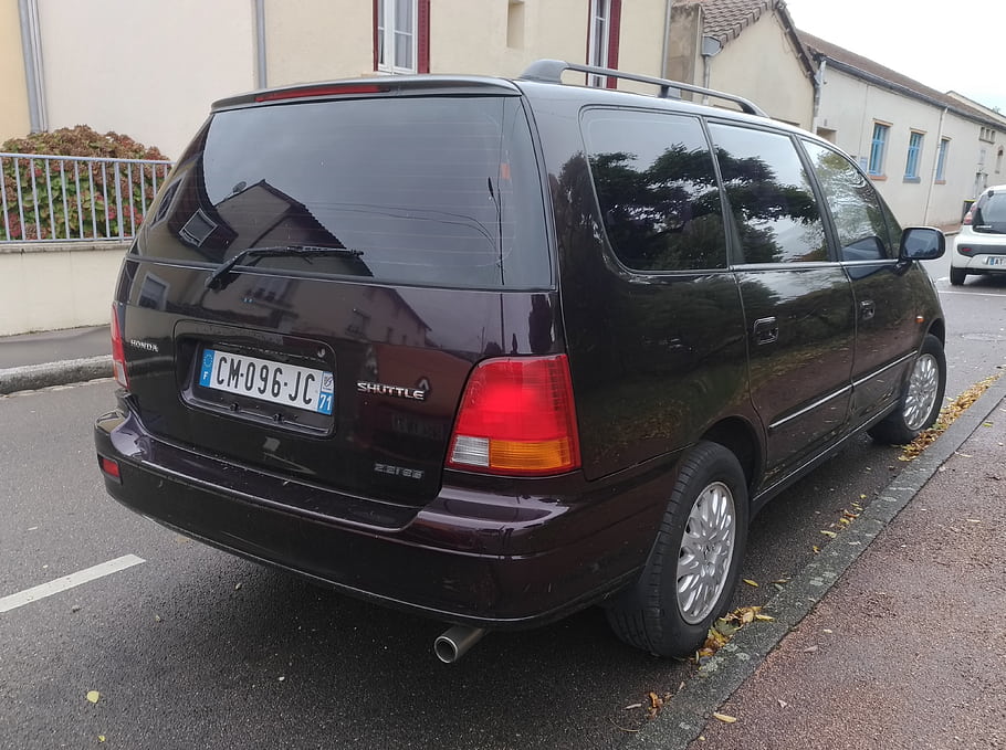 Honda, Shuttle, 1998, 2.2, 150 hp, Chalon sur Saone, car, vehicle, rear view, license plate, street