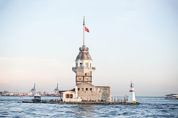istanbul, Leanderturm, Kalkun, turisme, solnedgang, færge, Havn, fyrtårn, udflugt, seværdighed, sightseeing