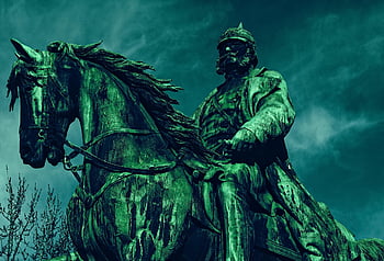 socha, sochařství, památník, kaiser wilhelm, abstraktní, umění, Příroda, kultura, Dějiny, císař, kůň