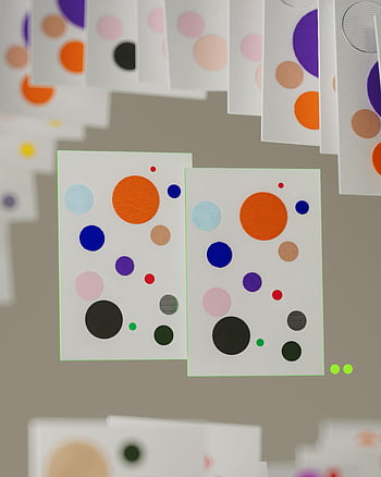 umělá inteligence, ai, rozpoznávání vzorů, Vincent Schwenk, Vizualizace AI, živá ilustrace, Geometrické rozložení, Barevné kruhy, Umělecké zastoupení, abstraktní design, digitální umění