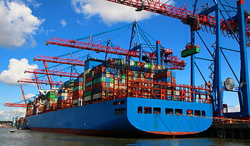 kontejner, loď, logistiky, dopravní společnost, kontejnerová loď, obchod, náklad, přístav, Hamburg, provoz, průmysl