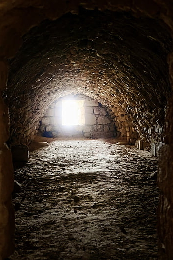 jordan, crypt, grotto, dungeon, castle, antique, historical, light, architecture