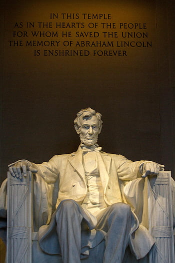 Abraham Lincoln, socha, Lincolnův památník, Washington DC, Historická socha, abraham lincoln socha, Socha pamětní socha Lincoln, Slavná socha, americká historie, národní památka, prezidentská socha