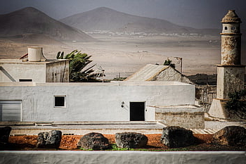 buildInng, ház, tájkép, Spanyolország, Kanári szigetek, falu, mezőgazdasági udvar, lanzarote