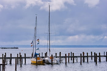 boat, riverbank, jetty, nature, lake, chiemsee, dock, mood, the Atmosphere, investors