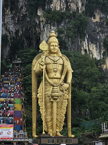 pane Murugane, Batu jeskyně, kuala lumpur, malajsie, Hindská pouť, skalnaté hory, horolezecké turisty, Velká socha, zóna pro nekuřáky, barevné schody, turistická atrakce
