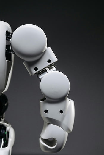robotické rameno, detail, Pokročilá robotika, moderní technologie, Podrobný pohled, robotické technologie, Mechanická paže, průmyslová automatizace, přesné inženýrství, futuristický design, automatizační technologie