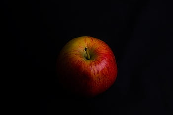 red, apple, fine Art, shadow, orange, stalk, fruit, harvest, healthy, studio, light