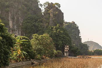 temple, pathway, ruins, ninh Binh, vietnam