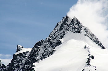 gunung, puncak, salju, grossglockner, alpine, puncak gunung, gletser, musim dingin, pemandangan, pegunungan, pemandangan gunung