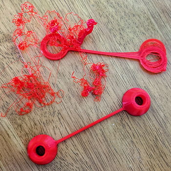 mavic mini, търтей, Контролер пръчки, Покрийте, Грешка в печат, 3D принтер, червен, пластмаса, неуспешен печат, влакно, дървена повърхност