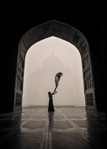 Moschee, Taj Mahal, Grab, Monument, Indien, agra, die Architektur, Reise, Tourismus, Romantik, Landschaft