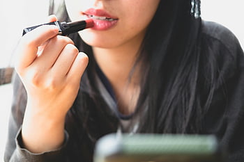 woman applying lipstick, red lipstick, close-up makeup, beauty themes, makeup themes, lips and hands, beauty photography, makeup application, beauty and makeup, lipstick application, beauty close-up
