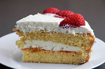 Strawberrycake, dort, koláče, jahody, roztomilý, báječný, jídlo, oslava, narozeninový dort, Datum narození, cukrárna