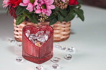 heart, gift, present, flowers, happy Birthday, valentine, valentine's Day, valentine's Gift, valentine's Present, love, romantic
