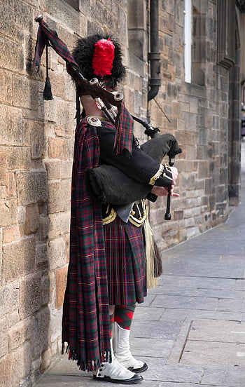 scotland, edinburgh, bagpipe, music, musician