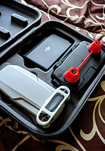 Mavic Mini, drone, 3D Printer, parts, prop holder, DJI, case, red propellers, custom part, printed component, storage case