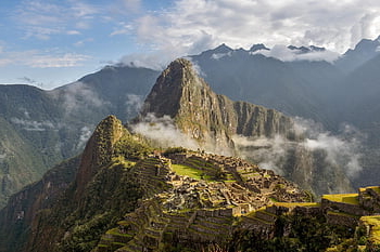 Peru, Machu Picchu, machu, na, inka, Jižní Amerika, světový zázrak, cusco, cestovní ruch, lama, ruiny