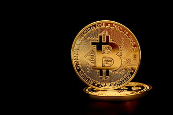 guld bitcoin, nærbillede fotografi, digital valuta, formue symbol, Gylden mønt, mørk baggrund, lysreflektion, cryptocurrency, bitcoin mønt, Peer-to-peer, decentral
