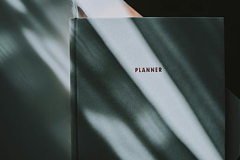 plánovač kniha, Černý a bílý, detail, stíny, náladová atmosféra, krytý, krytí plánovače, černobílý, Organizační nástroj, produktivita, deník