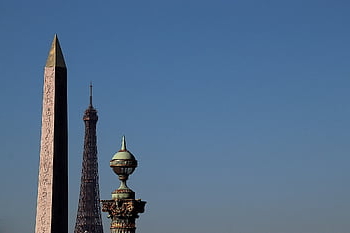 scultura, bronzo, verde-grigio, ornamento, obelisco, place de la concorde, Parigi, Francia, monumento, Torre Eiffel, eredità