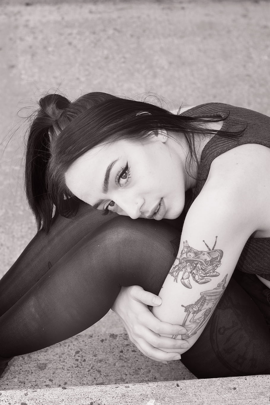 žena, Modelka, portrét, dívka, pěkný, vlasy, krása, póza, tvář, účes, makeup