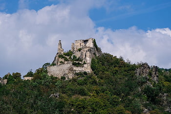 ruin, dürnstein, mountain, wachautal, austria, lower Austria, ruin Of The Castle, architecture, goal, leisure Time, nature