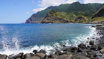 madeira, Portugalsko, ostrov, Atlantický oceán, atlantický, oceán, moře, slaná voda, hory, Skála, kameny