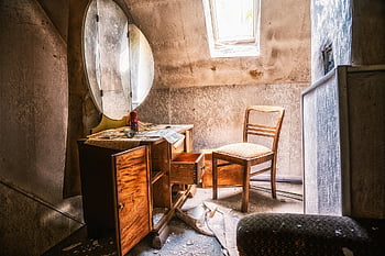 abandoned Places, room, chair, dresser, decay, disintegration, old, abandoned, pforphoto, neglected, empty