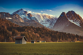 Germania, garmisch, garmisch partenkirchen, paesaggio, montagne, Zugspitze, natura, allgäu, paesaggio di montagna, nuvole, Alpi