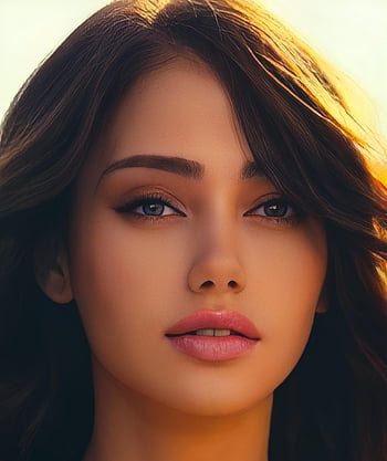 wanita, indah, potret, lukisan, seni, karya seni, keindahan, model, pesona