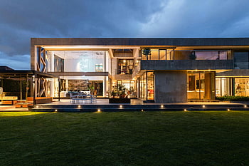 modern villa, contemporary villa, stunning facade, illuminated dusk, modern architecture, exterior design, luxury home, contemporary home, villa exterior, dusk lighting, architectural design