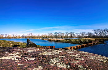 river, lake, lakeshore, nature, landscape, riverbank