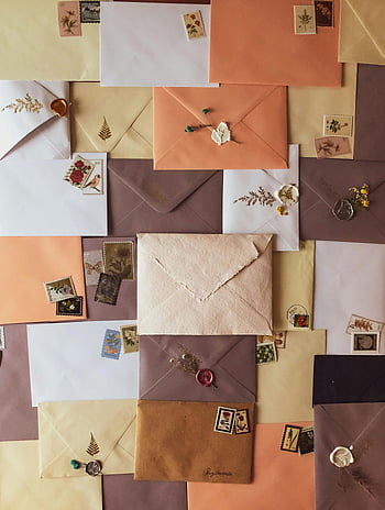 Barevné obálky, Vintage obálky, razítka, Dekorativní vosková těsnění, Klasická korespondence, retro pošta, Sbírka poštovních listů, psaní dopisu, starožitné obálky, sbírka známek, voskové těsnění