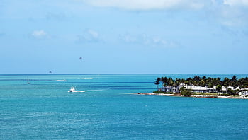 Key West, Florida, plaj, okyanus, tropikal, sahil, doğa, tekneler, seyahat, cennet, Su