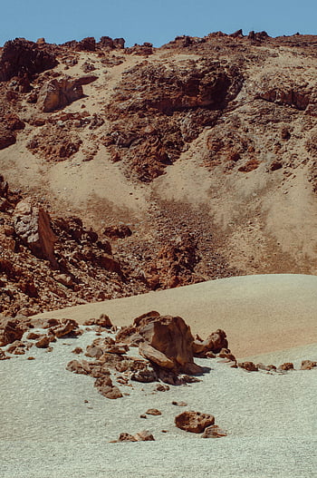 rocks and sand, desert, Teide National Park, Tenerife, Spain, rocky terrain, rugged beauty, nature's beauty, volcanic landscape, serene desert, natural scenery