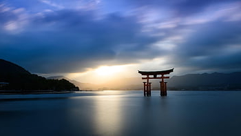 Japonsko, torii brány, chrám, itukushima, voda, brána, miyajima, Příroda, Hirošima, svatyně