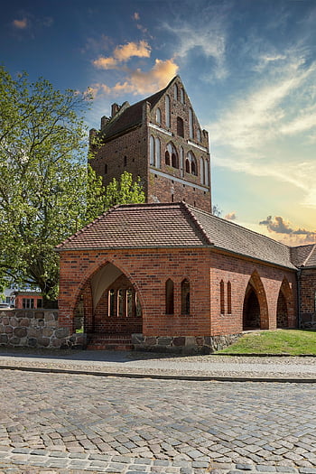 prenzlauerská brána, muzeum, starý, městská zeď, templin, uckermark, architektura, historický, historické centrum, středověk, kamenná zeď