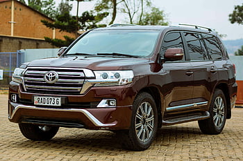 toyota země křižník, zaparkováno, Důvěřování dlažební cesty, elegantní, den, suv, vozidlo, venkovní, luxusní auto, čelní pohled, hnědý