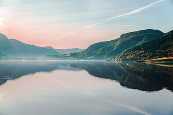 Norsko, jezero, hory, Příroda, scénický, nebe, Skandinávie, Evropa, scenérie, krajina
