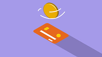 クレジットカード、 コイン、 紫色の背景、 デジタル支払い、 抽象イラスト、 等尺性設計、 財務の概念、 オンライントランザクション、 支払方法、 電子商取引、 送金