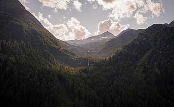 mountains, sink, alps, austria, clouds, panorama, alpine, nature, landscape, heaven, mountain Landscape