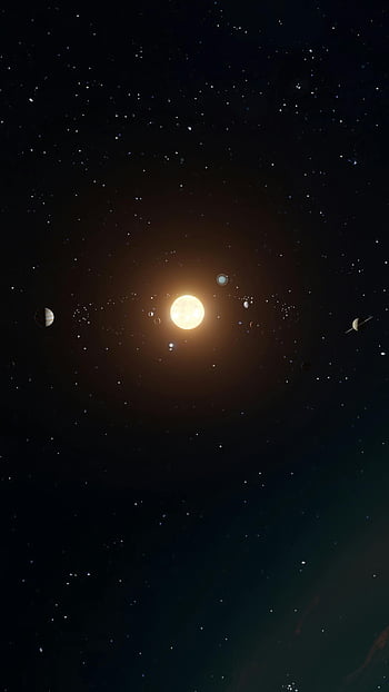 Sonnensystem, Planeten, Sterne, kosmische Einstellung, Nachthimmel, lebendiges Bild, Platz, Astronomie, Himmelskörper, Universum, sternenklare Nacht