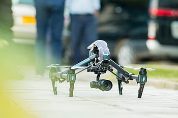 Gray and Green Quadcopter, Drone, Dar es Salaam, Tanzania, urban scenes, high-tech drone, street, ground, quadcopter, camera, technology
