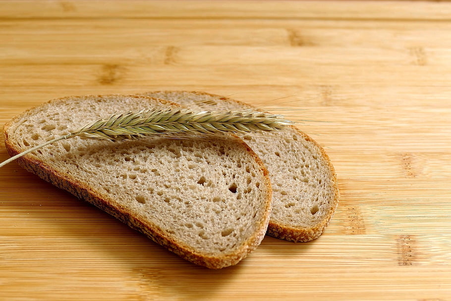 loaf, sandwich, grain, ear, food, hunger, meal, staple Food, wooden Board, macro, close Up