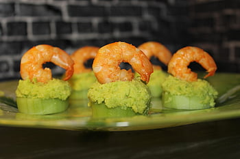 forretter, rejer, fisk og skaldyr, fingermad, kanapéer, forret, startere, ernæring, sund og rask, madlavning, gourmet