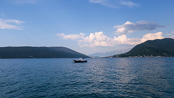 Jaderské moře, Černá Hora, balkánský, krajina, voda, Příroda, loď