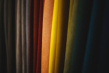 barevné tkaniny, živé záhyby, rozmanité textury, detailní pohled, textilní textury, barevné textilie, Vzorky látky, textilní design, políčka tkanin, Detaily tkaniny, barvy tkaniny