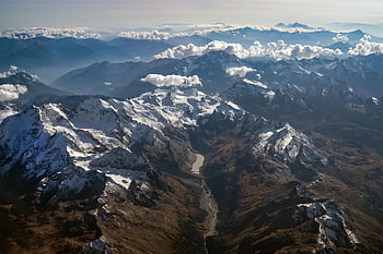 hory, sníh, Alpy, panoráma, zimní, švýcarsko, Příroda